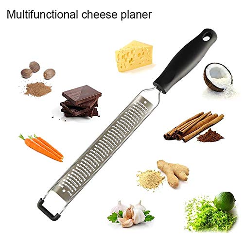 hghg Multi Function Garlic Grater Stainless Steel Blade Soft TPR Handle and Non-Slip Feet Gadgets slicers-for Kitchen Cheese Chocolate Vegetables Fruits Graters