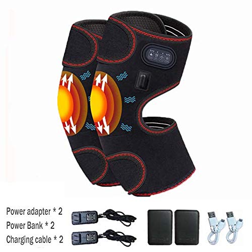 HGJDKSJ Rodillera, para la artrosis, Rodilleras calefactoras, Control de Temperatura de 3 Pasos, Fiebre de grafeno, masajeador de Rodilla con vibración para el Dolor y el Apoyo de la Artritis