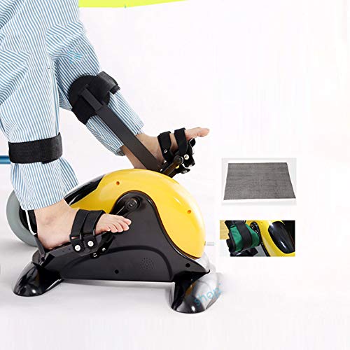 HHORD Mini Fuerte Pedal Eléctrico Ejercitador Handbike para Piernas Y Brazos Entrenamiento, Mini Ciclo De La Bici con Pantalla LCD Muestra Debajo del Escritorio del Pedal Leg Ejercitador