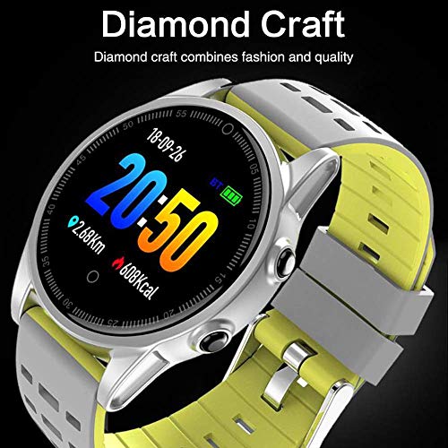 HHRONG Pantalla Color de Pulsera Inteligente, Compatible con Android/iOS Que Adelgaza la Pulsera Rastreador de Actividad con el sueño del Monitor-E