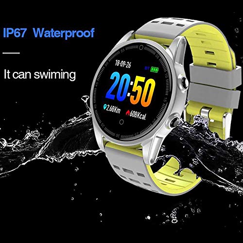 HHRONG Pantalla Color de Pulsera Inteligente, Compatible con Android/iOS Que Adelgaza la Pulsera Rastreador de Actividad con el sueño del Monitor-E