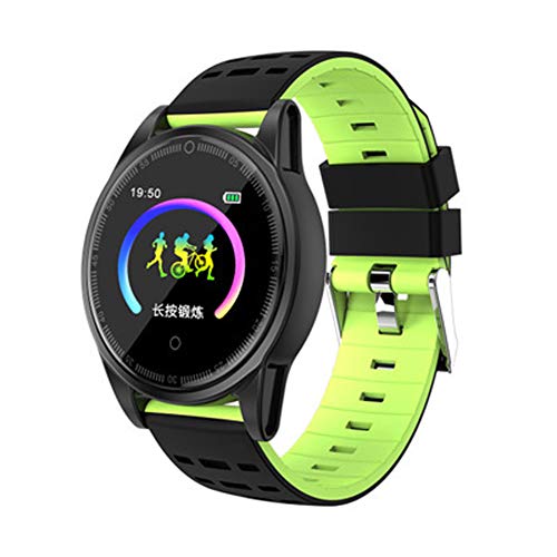 HHRONG Pantalla Color de Pulsera Inteligente, Compatible con Android/iOS Que Adelgaza la Pulsera Rastreador de Actividad con el sueño del Monitor-E