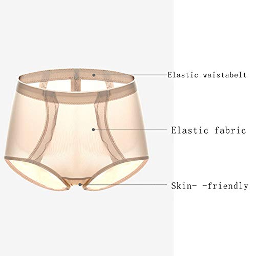 Hhwei Almohadillas para Trasero de Silicona, Glúteos Falsos, Bragas Acolchadas, Ropa Interior de Cadera, Push-up,Beige,S