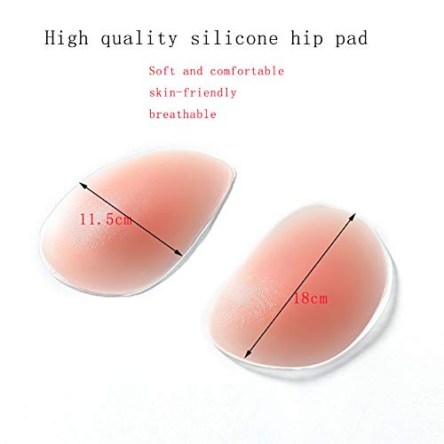 Hhwei Almohadillas para Trasero de Silicona, Glúteos Falsos, Bragas Acolchadas, Ropa Interior de Cadera, Push-up,Beige,S