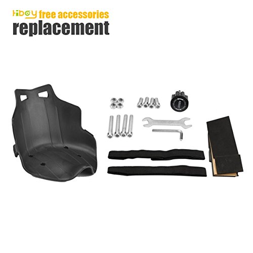 Hiboy 8435518000358 Asiento, Silla de Hoverboard Self Balancing Compatible con Todos los Patinetes Eléctricos de 6.5, 8 y 10 Pulgadas, Niños, Kart Rojo