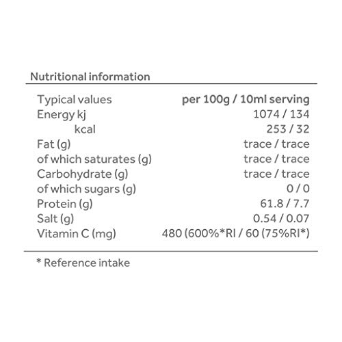 Hidrolizado de colágeno marino | Péptidos líquidos marinos de colágeno | Eliminación de arrugas antienvejecimiento | Suministro de 14 días | Hecho en el Reino Unido