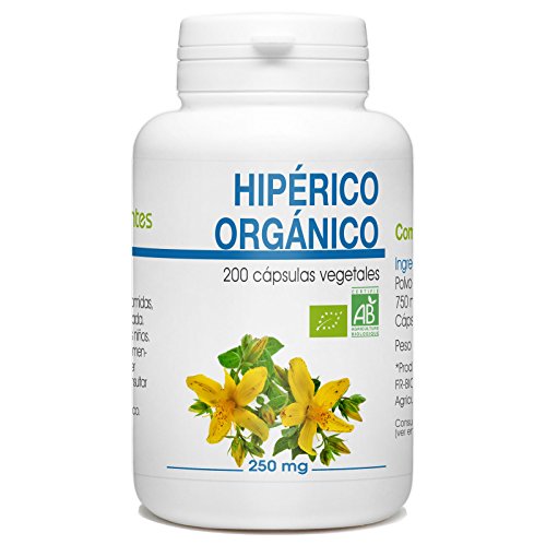 Hierba de San Juan - Hipérico Orgánico - 250mg - 200 cápsulas vegetales