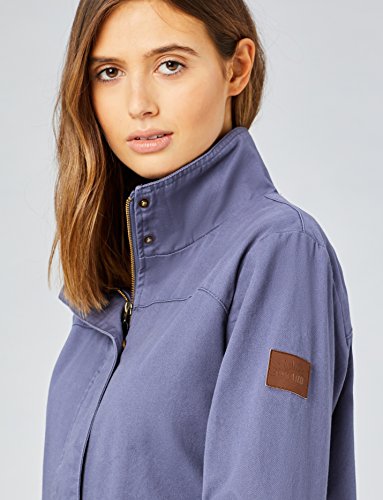 HIKARO Chaqueta con Cremallera Mujer, Azul (Denim), 48 (Talla del fabricante: XXX-Large)