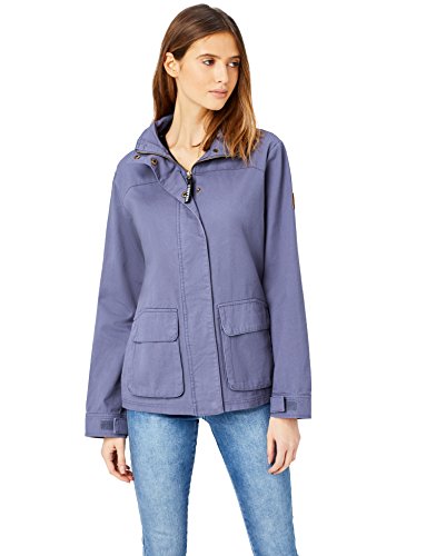 HIKARO Chaqueta con Cremallera Mujer, Azul (Denim), 48 (Talla del fabricante: XXX-Large)