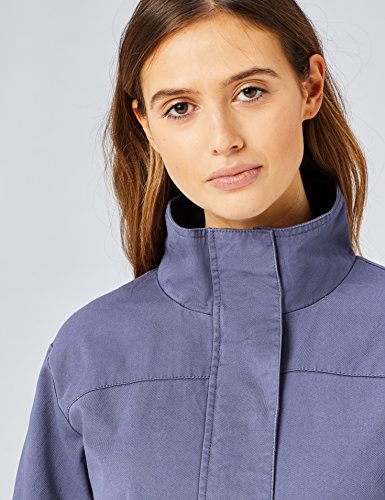 HIKARO Chaqueta con Cremallera Mujer, Azul (Denim), 48 (Talla del fabricante: XXX-Large)