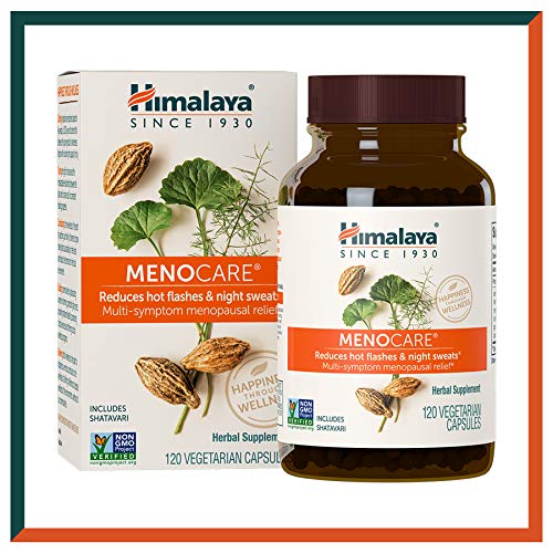 Himalaya MenoCare con Shatavari (espárragos) | Para el apoyo de la menopausia | Ayuda a apoyar la función hormonal, facilita la transición hormonal | 120 cáps (800 mg) (MenoCare (For Menopause))