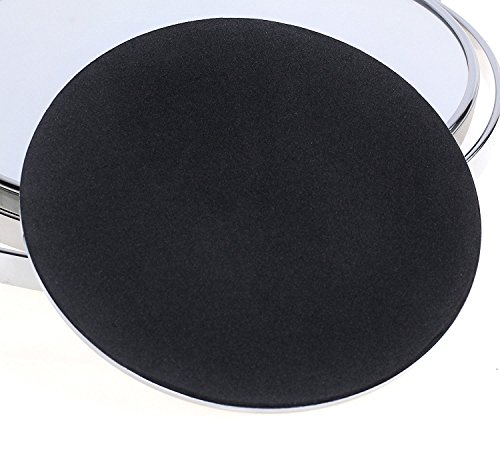 HIMRY Espejo de Baño 8" Aumento 7X para Afeitar y Maquillar, Espejo de Mesa Cosmética Espejo, con Doble Cara： 1x y 10x Ampliación, Rotación 360 Grados, 8 Pulgadas, 20cm, Plateado, KXD3108-7x