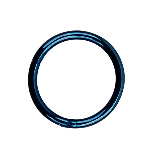 HIUYOO 1 PCS Aro de Nariz Circulo Piercing Aros Azul Aros Nariz Piercing