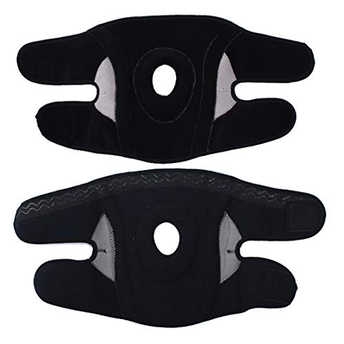 HiXB Rodillera de Neopreno Rodillera Menisco Ligamento con Estabilizadores Laterales y Almohadillas de Rótula en Gel para Deportes Correr Entrenamiento,Single
