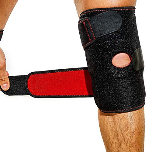 HiXB Rodilleras Deportivas Ajustable Rodillera Rotuliana Profesional Antideslizante Apoyo para Menisco Crossfit Motocross Trabajo fútbol Ortopédicas Baloncesto ACL,Double