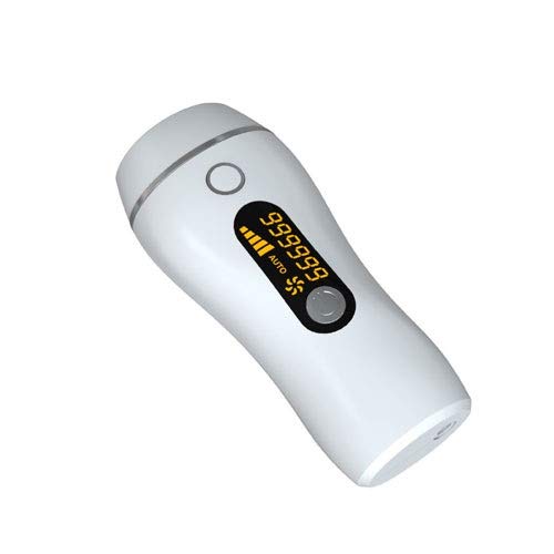 HKD IPL Dispositivo de Depilación, Profesional Sin Dolor Depilador Láser for Mujeres y Hombres, Parpadea Permanente Depilación Láser for Axilas, Bikini (Color : White, Size : 16.7 * 7.2cm)