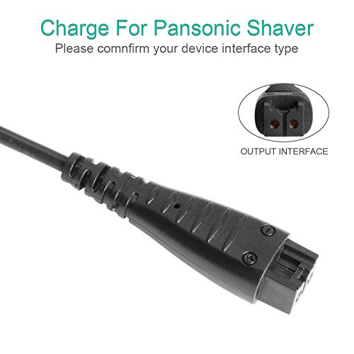 HKY - Adaptador de afeitadora eléctrica para Panasonic Wes7058k7658 Es8243a Es8103 Es8103s Es8109 Es8109s Es7103 Es7109 Es7056s Re7-40 Re7-68 ES-LA63/ES-LV95-S/ES-LA93 (5,4V)