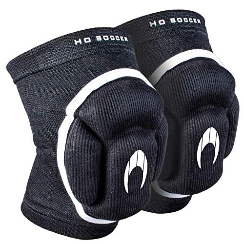 HO Soccer Rodillera Indoor Pro, Unisex Adulto, Negro/Blanco, XL