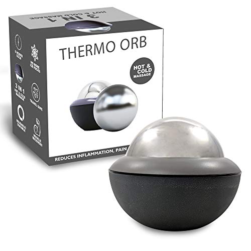 Hoerde Thermo Orb Bola de masaje uso frío y caliente Herramienta de Masaje para Relajación Muscular Terapia Física Liberación Miofascial Roller para los Hombros Cuello los Brazos la Espalda los Pies