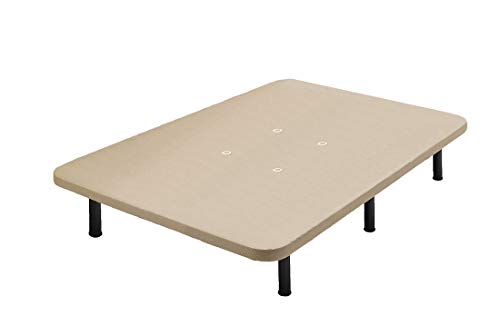 HOGAR24 Base TAPIZADA + 6 Patas DE Metal con Tejido 3D Y VÁLVULAS DE TRANSPIRACIÓN-135x190cm-PATAS 26CM