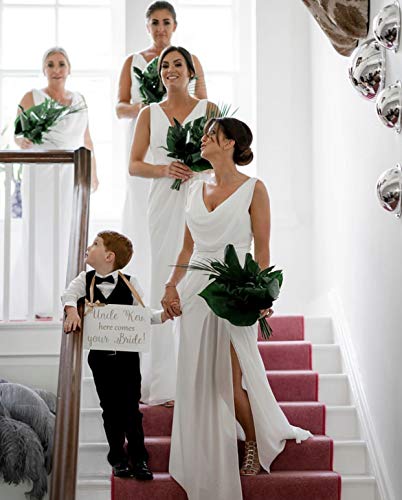 Hojas artificiales largas de Zhou, 60 piezas, hojas de palmera tropical, hojas de Monstera, selva, playa, decoraciones para fiestas (6 tipos)