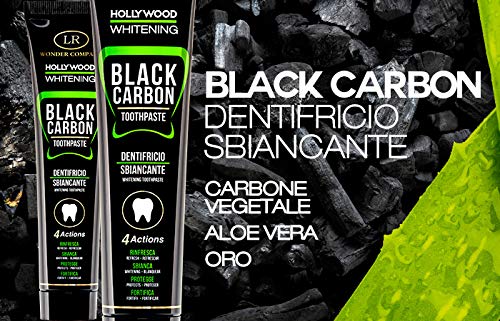 Hollywood Whitening, pasta de dientes blanqueadora a base de carbón vegetal (75 ml) - LR Wonder Company