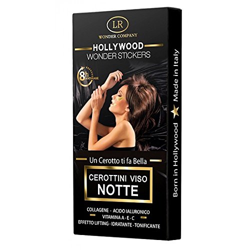Hollywood Wonder Stickers, parches nocturnos para los contornos de ojos y labios y para líneas de expresión en la frente (30 pz) - LR Wonder Company