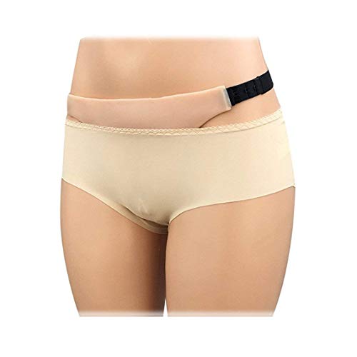 Hombres que ocultan la correa del silicón de Gaff, bragas de los dedos del pie del camello de los hombres para el transexual del Crossdresser,skintone+nohair