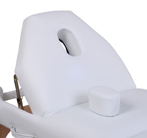 Homcom 30CW - Camilla de masaje plegable (madera, 3 zonas, espesor de 10 cm), color blanco