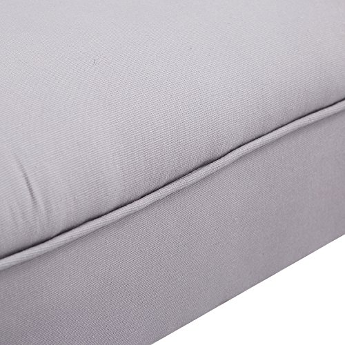 HOMCOM Taburete Pie de Cama Banqueta con Brazos Tapizada Tipo Banco de Madera para Dormitorio Salón Recibidor 102x31x51cm Carga 130kg