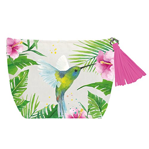 Home Collection Equipaje Accessorios de Viaje Estuche de Belleza Maquillaje Bolso de Aseo Motivo Colibri Tropical