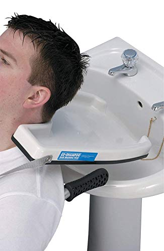 Homecraft AA1878 - Bandeja para lavar el pelo con correa, material vellón, color Blanco