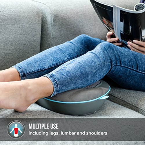 Homedics SGM1100 masajeador de espalda y cuerpo con cabezales de gel, material que recrea la sensación de la punta de los dedos, opción de calor, ideal para la oficina en el hogar