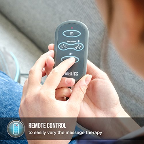 Homedics SGM1100 masajeador de espalda y cuerpo con cabezales de gel, material que recrea la sensación de la punta de los dedos, opción de calor, ideal para la oficina en el hogar