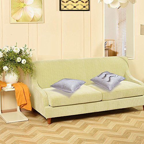 HomeLava Fundas de Cojínes Fundas de Almohada DIY Lentejuelas Invertida 40x40cm Dos Colores,Plata + Blanco
