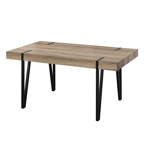 Homely - Mesa de Comedor MERLÍN 150x90 de estética Vintage Industrial (Canyon)