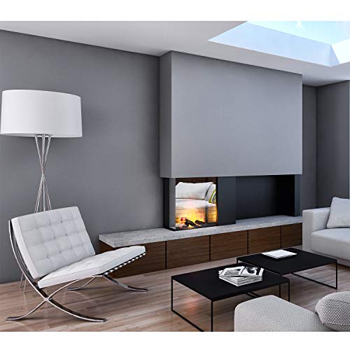 HOMFA Pintado Papel de Pared PVC Extra Grueso Impermeable para Pared Muebles de Cocina Dormitorios y Salón Pintado Pegatina Pared Autoadhesivo Gris 10x0.41M