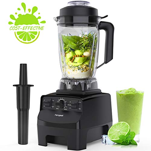 homgeek batidora Licuadora Profesional Batidora de Vaso, 2019 Nueva Batidora Smoothie 2000W, Blender con 10 Velocidades Ajustables, 2 litros Jarra Tritan, sin BPA