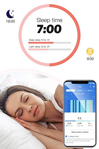 Hommie Pulsera Actividad Inteligente Mujer, Pulsera Actividad para Mujeres, Relojes Inteligentes Mujer de Pantalla Color, Reloj Actividad Mujer Monitor Pulsómetro,Sueño,Calorías, 2 Correas