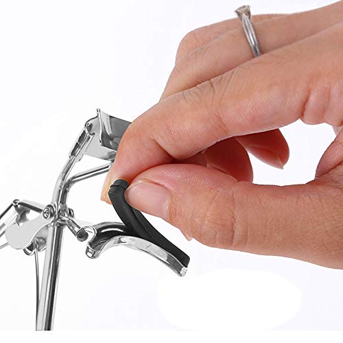 Homo Trends - 50 almohadillas de repuesto para rizador de pestañas, de silicona, con caja de almacenamiento transparente