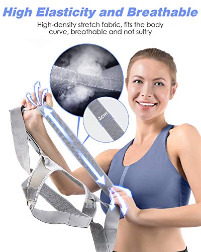 Homtiky Corrector de Postura Inteligente con Vibración para Hombre y Mujer, Corrector Postura Espalda Inteligente para Aliviar el Dolor de Espalda, Hombro y Cuello, L