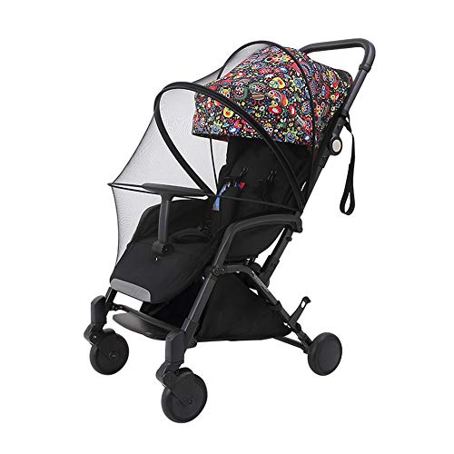 Homvik Mosquitera Universal Antimosquitos para Bebé Red Antiinsectos con Cremallera para Capazo,Silla de Paseo,Cuna de viaje,Carrito,Cochecito Etc.Negro