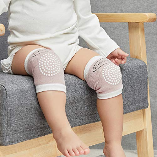 HONGXIN-SHOP Rodilleras para Bebés con Silicona Antisdeslizantes Almohadillas para Niño Rodilla Codo Almohadillas Leg Warm 5 Pares