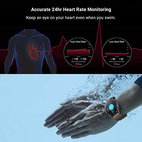 HONOR Smartwatch Magic Watch 2, 46mm Reloj Inteligente con Pulsómetro, hasta 14 días de Batería, 5ATM Waterproof, Pantalla Táctil Amoled de 1.39", GPS, 15 Modos Deportivos, Llamadas Bluetooth, Marrón