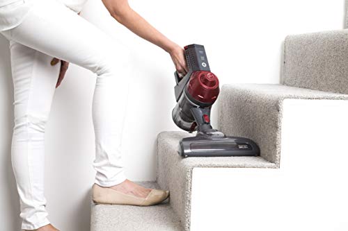 Hoover Freedom FD22RP - Aspiradora escoba sin cable, Ciclónica, Cepillo especial pelo de mascota, Antialergias, Cepillo suelos duros, Batería extraíble litio 22V, 25min, Potencia contínua