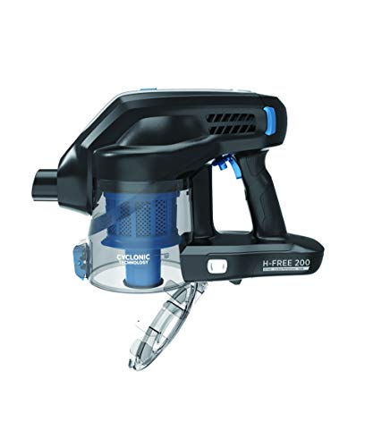 Hoover H-Free 200 HF222UPT Aspiradora Escoba sin Cable, Ciclónica, Pelo de Mascota, Cepillo Suelos Duros, Batería extraíble Litio 22V, 40min, 0,7L, Luces LED, 2 velocidades, 22 W, Negro/Azul