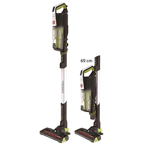 Hoover HF522NPW H-Free 500 - Aspiradora Escoba sin Cable, WiFi, Almacenaje 69 cm ,Especial Hogar y Coche, Ion Litio 22 V, 40 Mins, Cepillo Motorizado Led, Accesorios Pelo Mascota, Rincones y Polvo