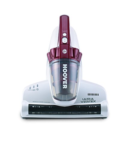 Hoover MBC500UV Ultra Vortex - Aspiradora de Mano, Ciclónica, Colchones, Sofás, Pelo Mascotas, Especial Alergias, Lampara UV Anti Bacterias, 3 Modos Limpieza, 500W, Cable 5m, Ligero, Rojo
