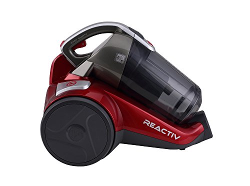Hoover RC81 RC25 Aspirador sin Bolsa, ciclónico, Cepillo Pelo Mascota, alfombras, Suelos Duros, parquet, 75dB, Filtro EPA, 800 W, 2 litros, 75 Decibelios, Plástico, Rojo metalico