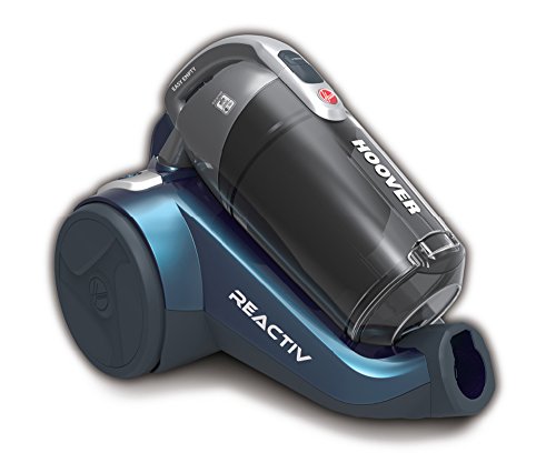 Hoover Reactiv RC60PET Aspirador sin Bolsa, Ciclónico, Cepillo Pelo Mascota, Alfombras, Suelos Duros, Parquet, Filtro EPA, 450 W, 2 litros, 75 Decibelios, Plástico, Azul